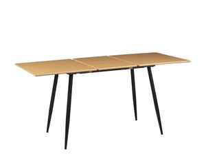 <span class=keywords><strong>Table</strong></span> de salle à manger extensible et peu encombrante, abordable, <span class=keywords><strong>avec</strong></span> plateau en mélamine de 120-160 cm et pieds en métal, <span class=keywords><strong>avec</strong></span> plateau coulissant intégré. - Product Image 2