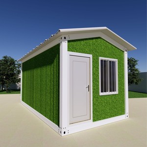 Caseta de jardín moderna de madera con puerta y ventana blancas, fácil de montar, para uso doméstico o comercial. - Product Image 3