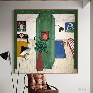 Pintura al Óleo Abstracta de <span class=keywords><strong>Matisse</strong></span>, Arte de Nicho, Decoración de Alta Gama para Sala de Estar, Pintura Rectangular Enmarcada en Aleación de Aluminio - Product Image 6