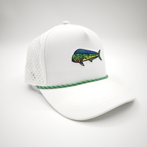 Casquette Snapback Imperméable Ajustable avec Logo Brodé de Haute Qualité, Découpe Laser Personnalisée, Trous de Performance et Motif Léopard à Pois - Product Image 5