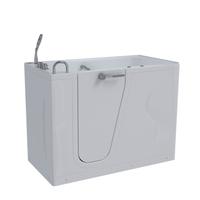 Baignoire autoportante moderne avec hydromassage et robinet inclus pour la rééducation des membres supérieurs/inférieurs dans la salle de bain