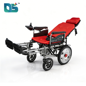 Fauteuil roulant électrique DS-6006, fauteuil motorisé inclinable à dossier haut, cadre <span class=keywords><strong>en</strong></span> <span class=keywords><strong>aluminium</strong></span> pour personnes âgées, handicapées, quadriplégiques - Product Image 1