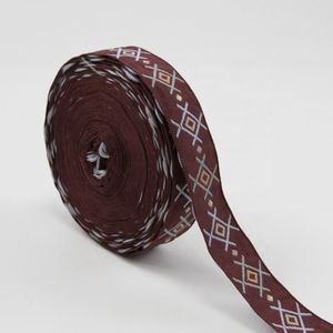 Customized Pattern Belt Tape Ribbon Jacquard <b>Webbing</b> Strap Fabric <b>Webbing</b> Band Polyester Jacquard Ribbon 100 Yard - Product Image 5
