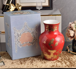 Vases en porcelaine contemporains de luxe de haute qualité avec décorations pour mariage et décoration intérieure haut de gamme - Product Image 6