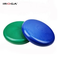 Coussin de massage gonflable en PVC Iroga Fitness, durable, avec pompe, pour entraînement du tronc, 33 cm, couleur et logo personnalisables