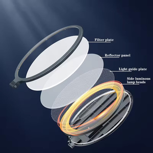 Anneau lumineux de 10 pouces pour la photographie, panneau lumineux LED personnalisé pour selfie, <span class=keywords><strong>TikTok</strong></span>, vidéo en direct, lumière de remplissage de 26 cm, lampe plein écran - Product Image 2