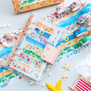 Cinta Decorativa Washi de Verano de 5 Metros con Impresión Digital para Manualidades, Decoración de Diarios, Playa, Océano, DIY - Product Image 3