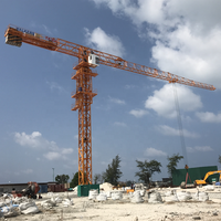 Grue à tour à montage automatique 5 T 6 T 8 T 60 m -80m Jib Longueur Tour Prix à vendre