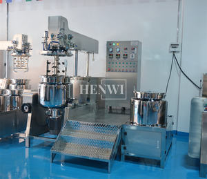 Henwi 100-500Liter Kosmetik herstellung Produktions linie Vakuum creme herstellung Ausrüstung - Product Image 2