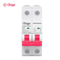Disjoncteur miniature photovoltaïque Chayo DC 1P/2P/4P 1000V, interrupteur de protection contre les courts-circuits, courbe BCD, borne C, alimentation