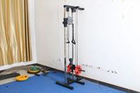 Dinuo Home Utilisation de la force de la machine à câble murale Lat Pull Down Trainer Système de double poulie Station de câble chargée par plaque