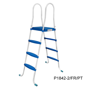 Échelle de <span class=keywords><strong>piscine</strong></span> <span class=keywords><strong>hors</strong></span> <span class=keywords><strong>sol</strong></span> <span class=keywords><strong>3</strong></span> <span class=keywords><strong>marches</strong></span> avec plateforme pour piscines hauteur 43-48 P1842-2/PT Fe + pp + abs 43 "-48" ipiscines - Product Image 3