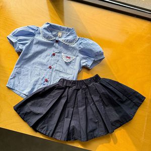 Set di Abbigliamento Estivo 2026 per Bambini in Stile Preppy, Coordinato Fratello e Sorella, <span class=keywords><strong>2</strong></span> Pezzi, Vendita all'Ingrosso - Product Image 3