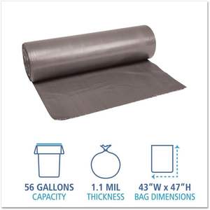 Boardwalk <b>Household</b> <b>Trash</b> <b>Bags</b> Low-Density Can Liners BWK 4347SEH - Product Image 3