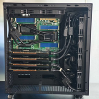 Station de travail serveur tour IA à refroidissement liquide pour 4, 6 ou 8 GPU RTX 4090, 24 Go/48 Go
