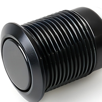 Appareil électronique domestique, boîtier métallique, montage fileté, interrupteur à bouton-poussoir 1NO, 12V 2A