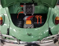 Hatchback rétro à deux portes populaire, moteur électrique 15KW 96V, contrôleur de conversion électrique, batterie au lithium