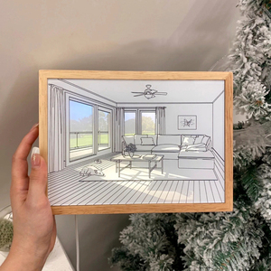 Nuove luci pittura Led <span class=keywords><strong>luce</strong></span> notturna lampada da comodino atmosfera lampada da tavolo decorazione della parete camera da letto decorazione della casa regali pittura artistica - Product Image 1