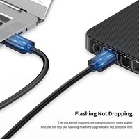 Câble USB A mâle vers mâle USB3.0 5 Gbps, câble de transfert de données rapide pour ordinateur, disque dur mobile, ordinateur portable, radiateur, câble d'extension USB