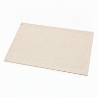 Set de table en toile 30x45cm, double couche, bord surpiqué, logo personnalisé, impression sérigraphique, pour restaurants et cafés, vente en gros