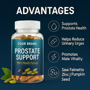 Capsule per il Supporto della Prostata OEM Etichetta Privata Multivitaminico per Funzione Salutare della Vescica e del Tratto Urinario 60 Capsule per Flacone - Product Image 3