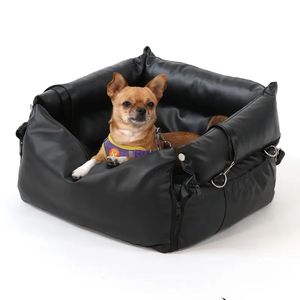 防水耐性ハーフバッグドッグハウスと取り外し可能なペットキャリアを備えたフルトトラベルドッグベッド - Product Image 1