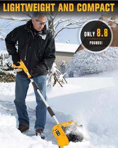 Pelle à neige électrique rechargeable à main 21V chasse-neige sans balais à piles pour l'hiver - Product Image 4