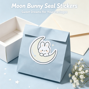 Wholesale Rabbit Die Cut <b>Stickers</b> <b>Waterproof</b> Cartoon Bunny Die Cut Decorative Sealing <b>Stickers</b> For Gift Packaging - Product Image 2