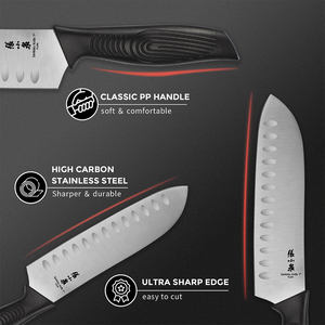 <span class=keywords><strong>Zhang</strong></span> <span class=keywords><strong>Xiao</strong></span> Quan Master ชุดมีดทำครัว15ชิ้นชุดมีดเชฟทำอาหารพร้อมที่จับพลาสติก - Product Image 4