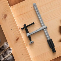 Pince en F en acier pour le travail du bois, pince à barre à réglage rapide, outil de fixation pour le travail du bois avec poignée en T
