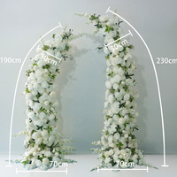 Ensemble d'arrangements floraux artificiels en corne de bœuf, modèle NH002, pour mariage, photographie en extérieur, accessoires de décoration intérieure