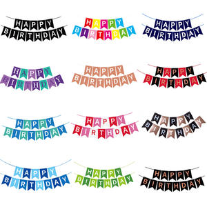 Drapeau <span class=keywords><strong>de</strong></span> fête d'anniversaire en papier <span class=keywords><strong>de</strong></span> l'usine Huaien - Product Image 3