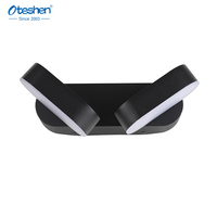 Applique murale LED 3 CCT IP65 étanche en aluminium à double tête, angle réglable, design moderne, pour intérieur/extérieur, hôtel, chambre