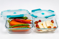 Nouvelle Tendance 2022 : Boîte Alimentaire Ronde en Verre Borosilicate Haute Qualité, Sans BPA, Compatible Micro-ondes et Four, Idéale pour les Cadeaux Promotionnels