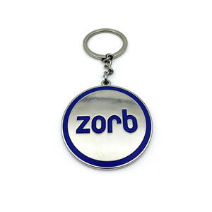 Porte-clés mousqueton personnalisé vintage motif skyline urbain de dessin animé - Alliage de zinc léger, design monument, souvenir de voyage pour touristes - Product Image 1