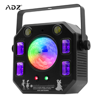 ADZ Mini dj Party lights dmx effet combiné fête scène de mariage utilisé boule disco lumière Portable lumière stroboscopique rotative
