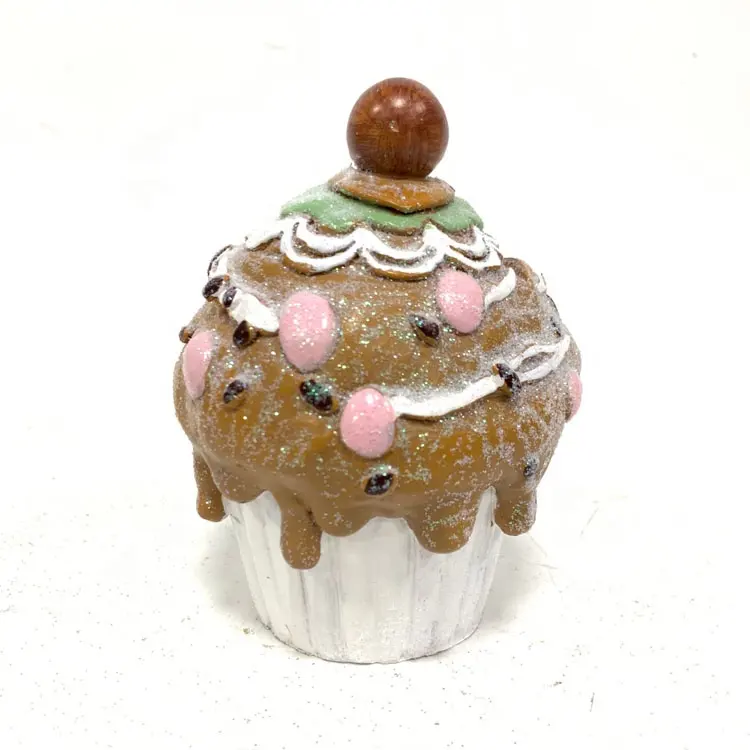 Kerstcadeaucollectie Polyresin Tafeldecor Schattige Melkcakevorm Sets Geldbank Folk Handgemaakt Op Maat Hars Dessert