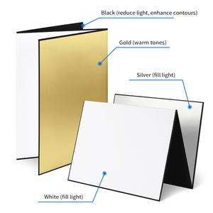 Selens A4 3 en 1 réflecteur de lumière <span class=keywords><strong>photographie</strong></span> carton réflecteur double face pour produit alimentaire <span class=keywords><strong>nature</strong></span> <span class=keywords><strong>morte</strong></span> prise de vue photo - Product Image 4