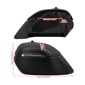 Universelle Motorrad-Hartschalenkoffer IPX5 Wasserdicht 21L PU-Leder ABS Schnellverschluss für Harley Honda BMW Yamaha Cruiser - Product Image 5