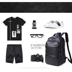 Bolsa de Viaje de Negocios Personalizada, Resistente al Agua, de Cuero Auténtico, Informal, Mochila, Bolsas, Mochila - Product Image 4