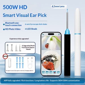 Оптовая продажа: Wi-Fi/Bluetooth камера для чистки ушей 1080P, визуальный отоскоп с приложением, 5 МП, эндоскоп для удаления ушной серы, 6 светодиодов, 6 насадок, USB - Product Image 3