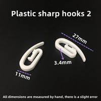 Crochet en plastique pour rideau de voiture, 10 pièces, fils pour rideau, crochet en plastique