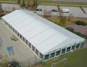 スポーツホール用湾曲した屋根のテント構造テニスコートテント