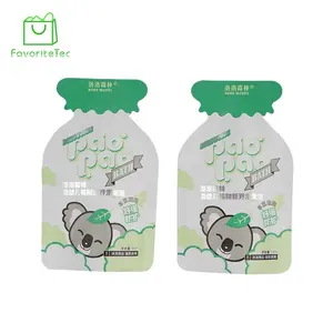 Custom printed Plastic Bottle Shaped Pouch/250ml Bottle Shape Water Pouch/Soft drink spout pouch