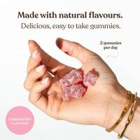 Gummies de Collagène Hydrolysé Soutien Cutané Vitamines Beauté Saveur Fraise 60 unités OEM Vente en Gros Marque Privée Complément Alimentaire