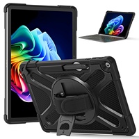 Étui hybride TPU+PC pour tablette Microsoft Surface Pro 12 pouces, 360° °   Support rotatif, housse de protection complète avec boutons fonctionnels