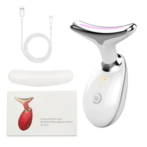 Face Neck Lifting Massager Led Photon Ther V Shape Multifunction Neck Massager EMS Beauty Neck Lift Face Massager Lift Device