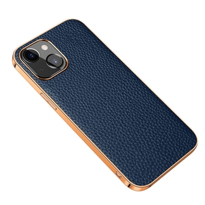 Joyroom — coque en cuir véritable chromé pour <span class=keywords><strong>iPhone</strong></span>, étui de téléphone en peau de litchi, <span class=keywords><strong>13</strong></span>, <span class=keywords><strong>13</strong></span> Pro - Product Image 6