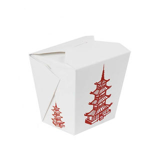 Emballages écologiques jetables pour la restauration rapide, boîtes à doner, <span class=keywords><strong>pâtes</strong></span>, nouilles, kebab avec impression de logo personnalisé sur papier carton - Product Image 3