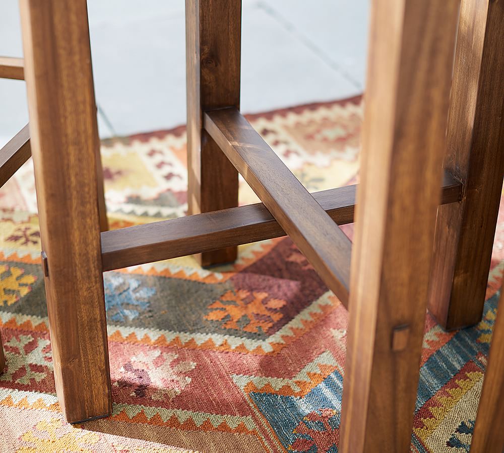 simple model teak wood Bar Height Table set garden bar table set out door table set